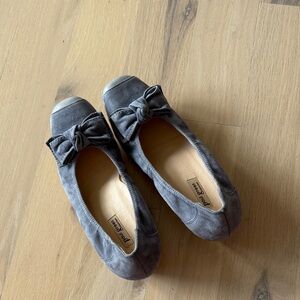 Paul Green Blue-Grey Suede Wedges size 6 US (UK 3.5) *Genuine Leather